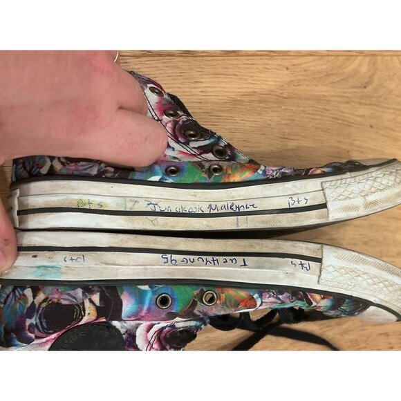 Converse Chuck Taylor All Star High Top Floral Print Shoes Women 8 Men 6 Multico - Picture 6 of 9